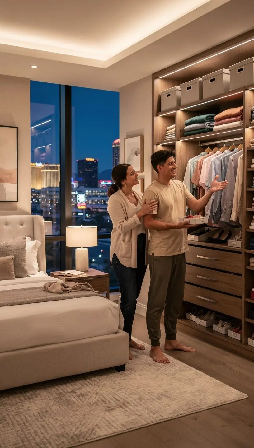 Organized home space promoting mental well-being